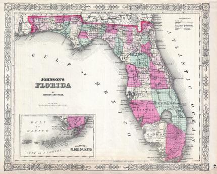 1864_Johnson_Map_of_Florida_-_Geographicus_-_Florida-johnson-1864