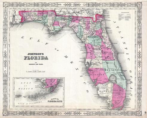 1864_Johnson_Map_of_Florida_-_Geographicus_-_Florida-johnson-1864
